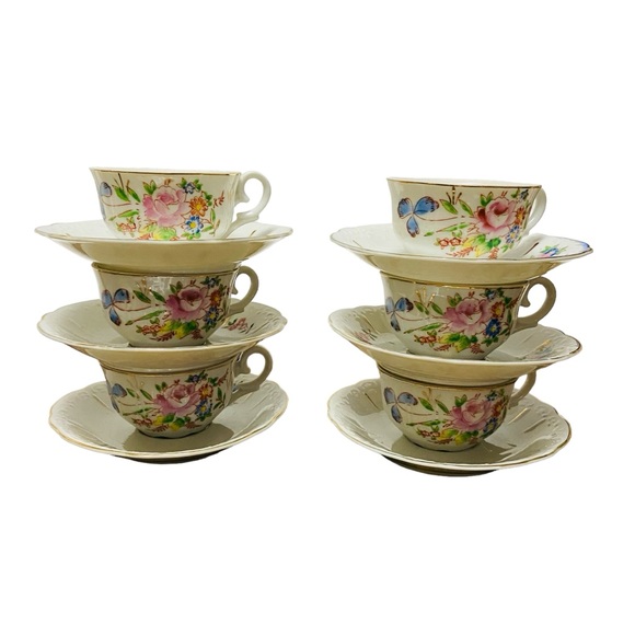 Chugai China Occupied Japan Teapot Tea Set 17 Pieces - Picture 10 of 16